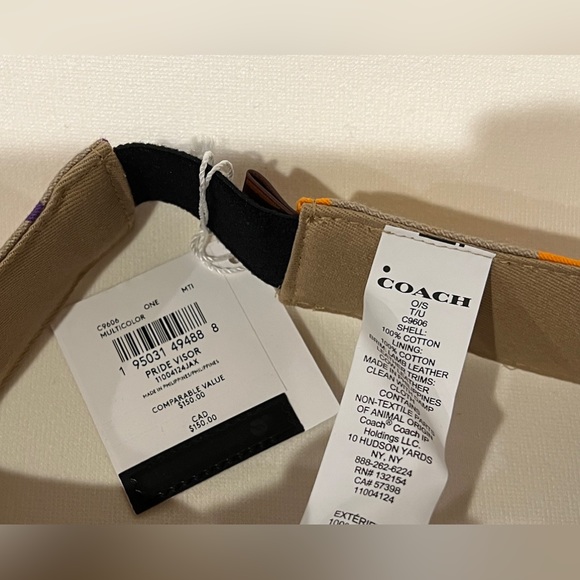 New Coach Pride Visor Multi Color Onesize - Picture 6 of 6